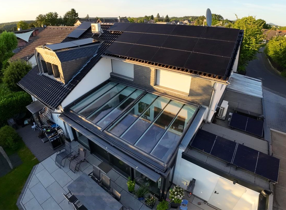 10kW PV-Anlage mit Wintergarten