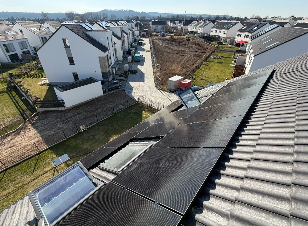 PV-Anlage in Neubausiedlung